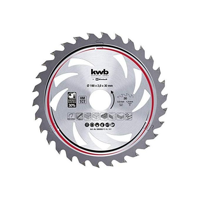 Kwb Lama Legno D.190X30 Mm - 30 Denti Energy Saving