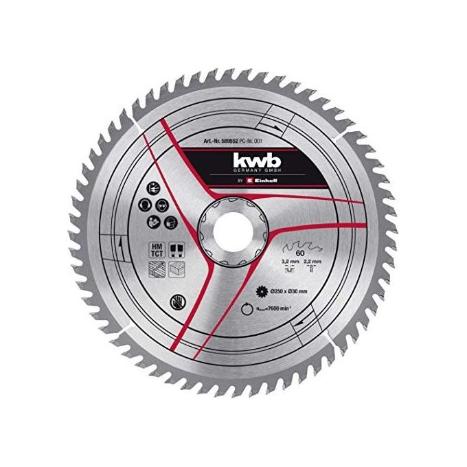 Kwb Lama Legno D.250X30 Mm - 60 Denti