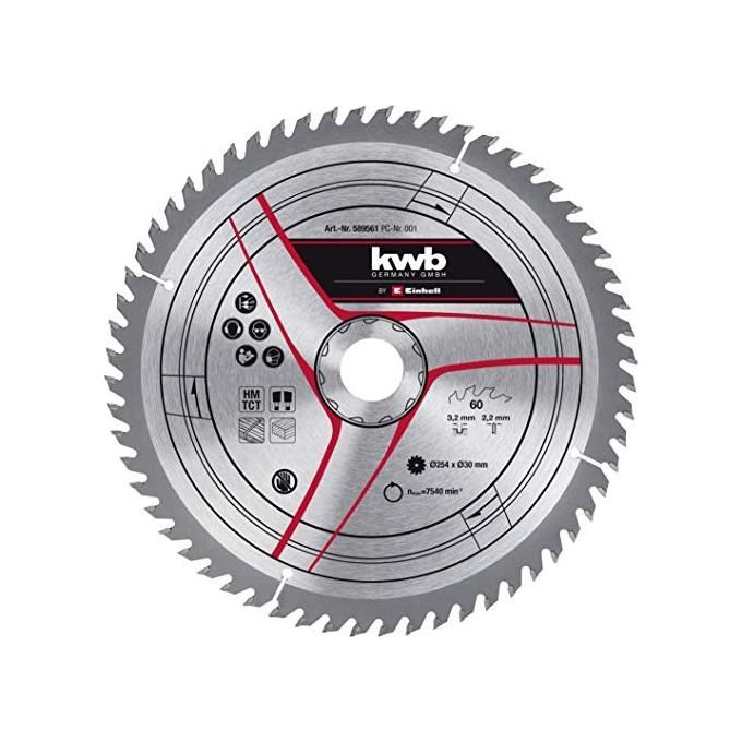 Kwb Lama Legno D.254X30 Mm - 60 Denti