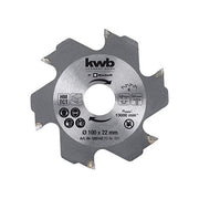Kwb Fresa Di Ricambio D.22X100 Mm Spessore 3,8 Mm - 6 Denti