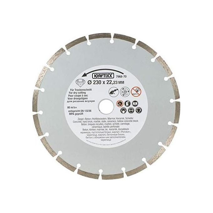 Kwb Disco Diamantato Segmentato Silver Line D.230 Mm Spessore 2,5 Mm