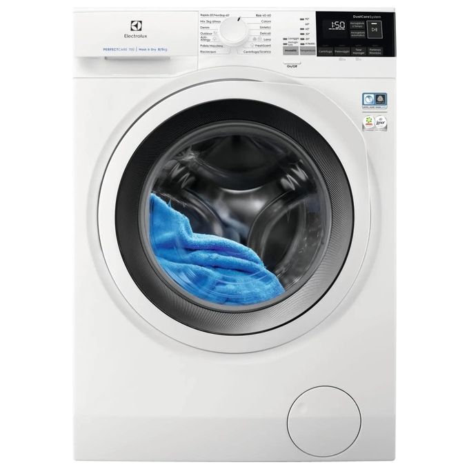 Electrolux EW7W685W Lavasciuga Libera Installazione Caricamento Frontale 8Kg-5Kg 1600rpm Bianco Classe Energetica D