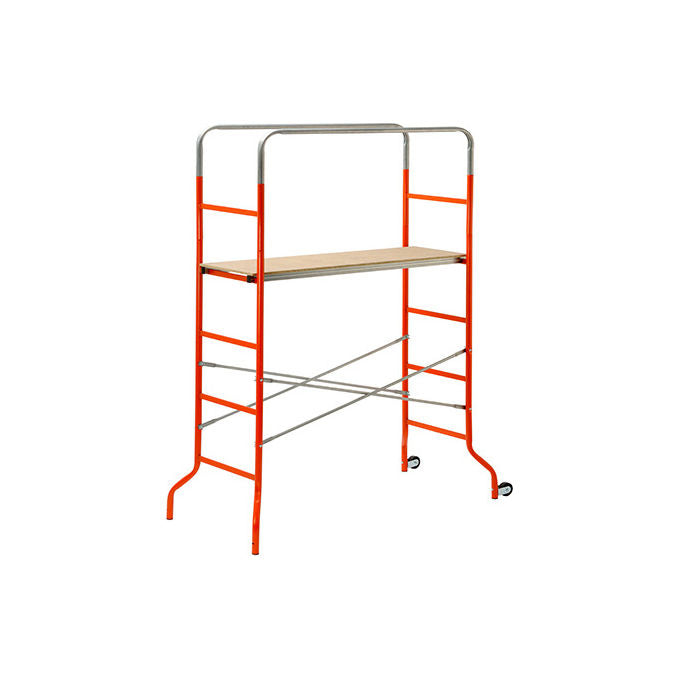GIERRE F0015 Kreo Scaffolding portatile Acciaio Capacita' 120 Kg con Ruote colore Arancione