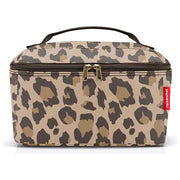 Reisenthel FF6048 Beautycase Necessaire impermeabile in poliestere riciclato con tasca interna in rete colore Leo Macchiato