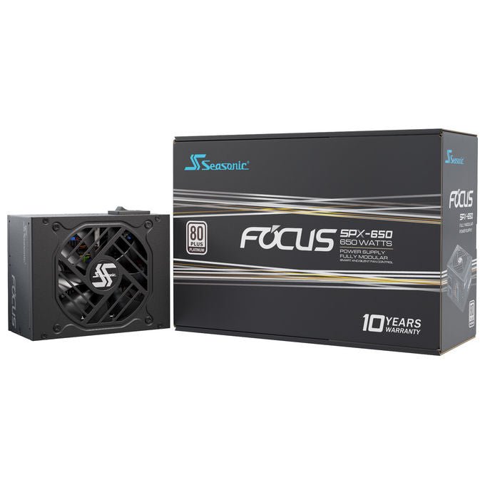 Seasonic FOCUS-SPX-650 FOCUS-SPX-650 Alimentatore 650 W 80 PLUS Platinum CFX Totalmente Modulare colore Nero