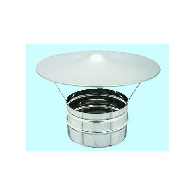 Fumaiolo fissi Cappello Cinese Inox Cm.14