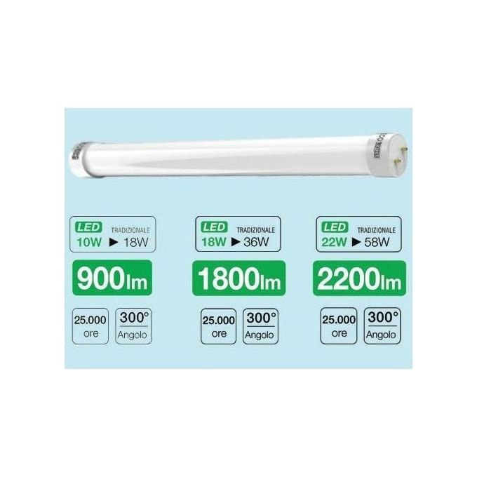 Lampadina Ecolight Led T8 Tubo 18W 4000K