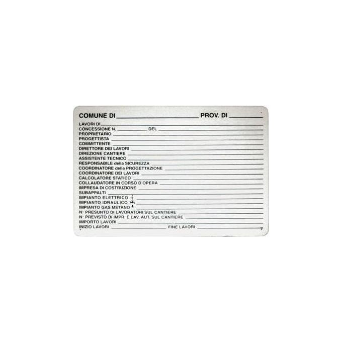 Cartello P-Cantieri Cm.88X68 A4070