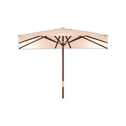 YEPPON Ombrellone Sun Top Beige Quadrato 3x3 Metri per Giardino e Spazi Esterni
