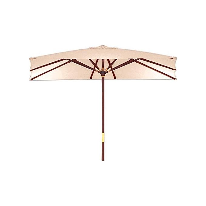 YEPPON Ombrellone Sun Top Beige Quadrato 3x3 Metri per Giardino e Spazi Esterni