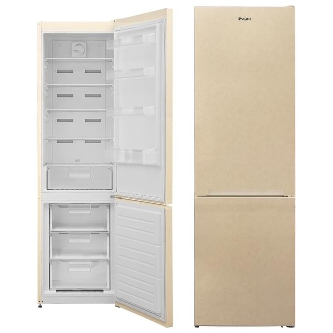 NGM FR400 ESA Frigorifero combinato 327 Litri Classe No Frost Multi Cooling H 201 beige