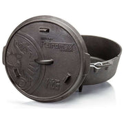 Petromax FT6 Teglia da Forno in Ghisa Rotondo 5,7 L Altezza 360 mm Profondita' 330 mm Larghezza 185 mm Peso 9,9 Kg colore Nero
