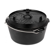 Petromax FT9-T Feuertopf in Ghisa 7,5 litri con Manico Ergonomico e Superficie Pretrattata colore Nero