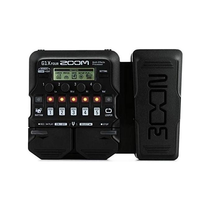 Zoom G1X FOUR-IFS Pedaliera Multieffetto Amp-Simulator per Chitarra con Pedale d'Espressione