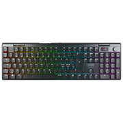 CHERRY G8A-25100HJAPN-2 MX 10.1 Wireless Tastiera Gaming USB RF Wireless Bluetooth QWERTY Nordic Cherry MX Low-Profile 2.0 Red Retroilluminata RGB con Schermo LCD colore Nero