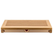 Alessi GAG02 Tagliere Per Pane Sbriciola con Raccoglitore Bambu' Resina Termoplastica 42x27x4.5 cm colore Marrone