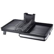 Gefu GF29262 SMARTLINE Scolapiatti Estensibile con Cestello Posate e Fondo Inclinato colore Nero