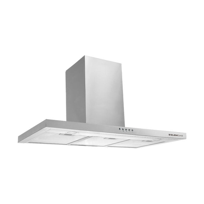 Glem Gas GHB984IX Cappa a parete 900 cm 650 m³-h Classe A 68 dB Pulsanti colore Acciaio inox
