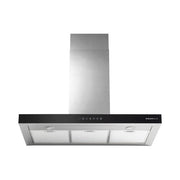 Glem Gas GHB990IXA Cappa aspirante a parete 90 cm 679 m³-h Classe A 68 dB Controllo Touch colore Nero Acciaio inox
