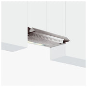 Glem Gas GHE901SI Cappa Incassato 90 cm 172 m³-h Classe D 63 dB Barra di scorrimento colore Argento