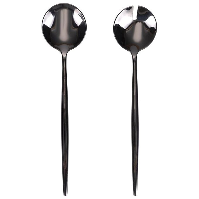 Stylo Set 2 Posate A Servire Black Shiny
