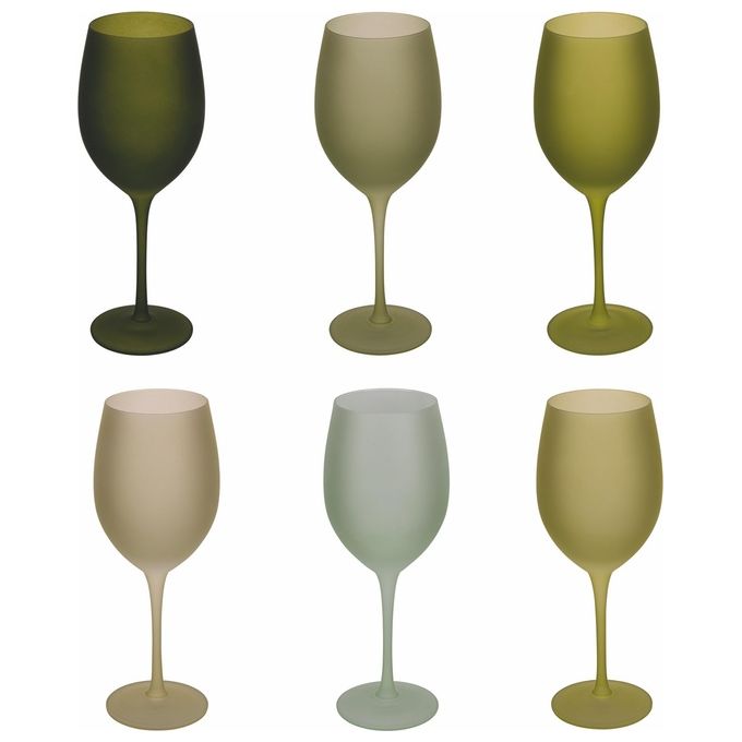 Happy Hour New Greenery  Set 6 Calici 650 Ml