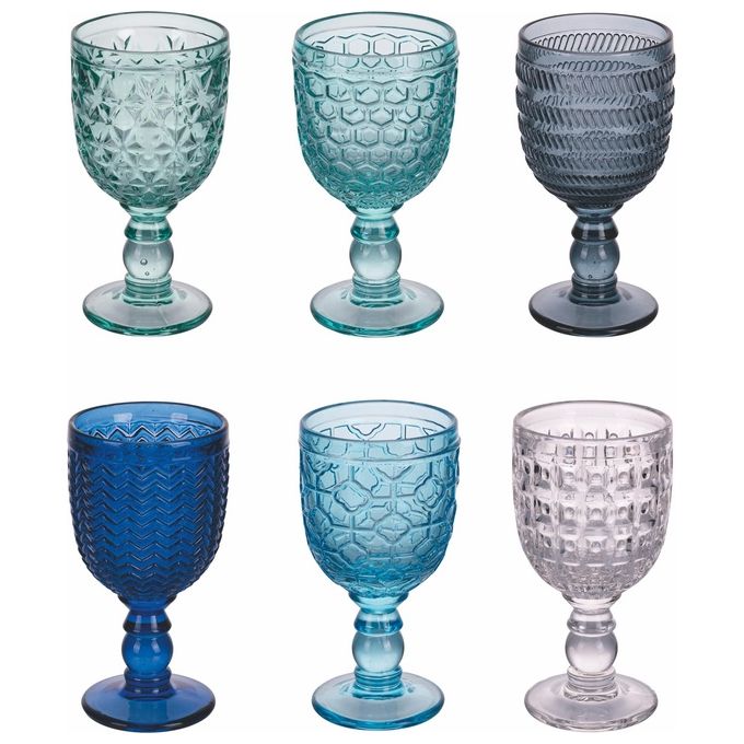 Geometrie Set 6 Calici Ocean 280Ml