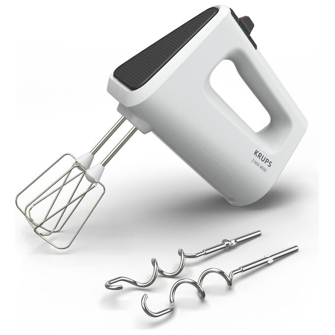 Krups GN400111 Sbattitore manuale 450 W 5 velocita' Turbo con impastatore e frusta colore Bianco
