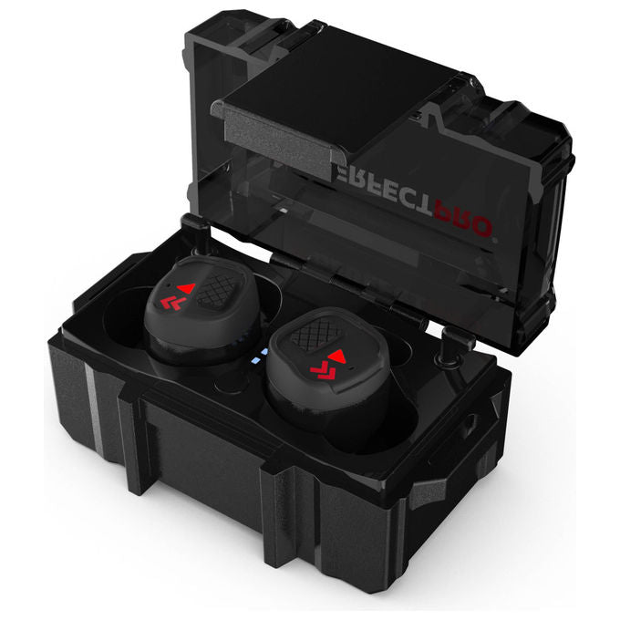 Perfectpro H-10 Cuffia per la protezione dell'udito Wireless Bluetooth 5.3 Attenuazione 29 dB con Microfono IPX5 Ricaricabile colore Nero