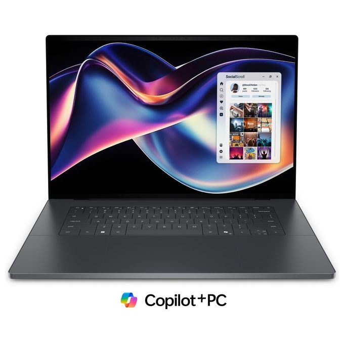 Dell H48MW XPS 16 Computer portatile Intel Core Ultra X7 32 GB LPDDR5x-SDRAM 1 TB SSD Wi-Fi 7 Windows 11 Pro colore Grafite