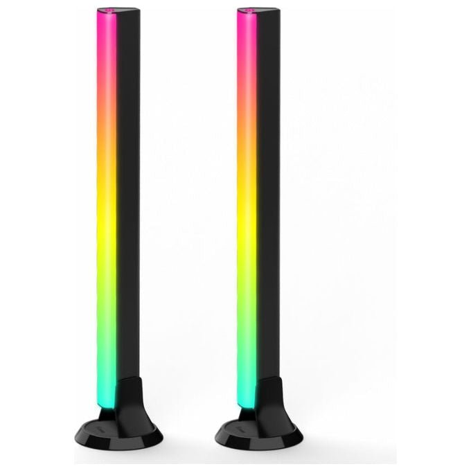 Govee H6046311 Lichtbalken Flow Plus RGBIC WiFi Bluetooth 24 W 12 V compatibile con Alexa e Google Assistant colore Nero