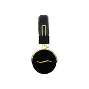 Hi-Deejay Cuffie Professionali Rivestite in Tessuto Metal Black Yellow