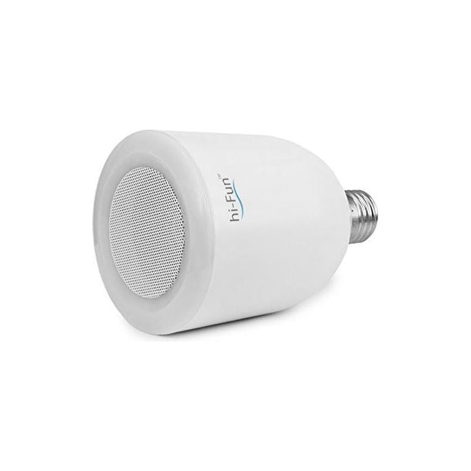 HI-FUN Lampadina LED con Speaker Bluetooth Integrato per Illuminazione e Musica in Ambienti Esterni e Lavorativi