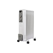 Bimar HO429 Termosifone Elettrico Radiatore ad Olio a Basso Consumo Calorifero con 9 Elementi e 5 Canali di Circolazione Termostato Regolabile 3 Potenze di Riscaldamento Trasportabile