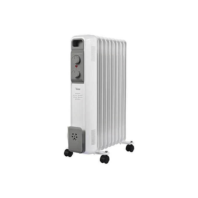 Bimar HO429 Termosifone Elettrico Radiatore ad Olio a Basso Consumo Calorifero con 9 Elementi e 5 Canali di Circolazione Termostato Regolabile 3 Potenze di Riscaldamento Trasportabile