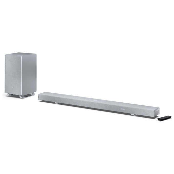 Sharp HT-SBW55121(SL) Soundbar 5.1.2 canali 212 W con Subwoofer Wireless colore Argento
