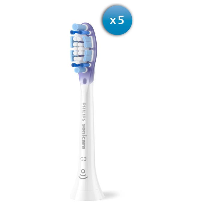 Philips HX9055-87 G3 Testina per spazzolino Tecnologia Sonicare Fluid Action Movimenti 62000 al minuto Morbidita' Filamenti 3 mesi di durata colore Bianco