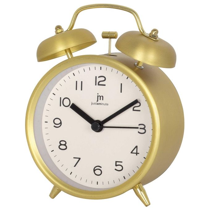 Lowell Sveglia JA 7111G Oro con Display Analogico e Funzione Snooze Innovativa