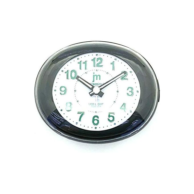 Lowell Sveglia al Quarzo Analogica con Luce Snooze e Suoneria in 4 Colori Nero