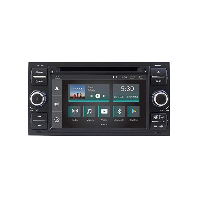 Jf Sound Autoradio Custom Fit Ford Kuga con Android 8.1 4Core Wi-Fi Integrato e Schermo 7'' Nero Easyconnect