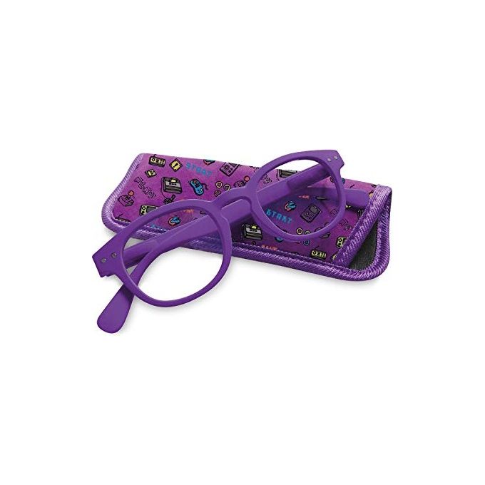T-Vedo Digital Protection Junior Occhiali per Bambini Neutri per PC Tablet Smartphone e Gaming Filtro Luce Blu Colore Viola