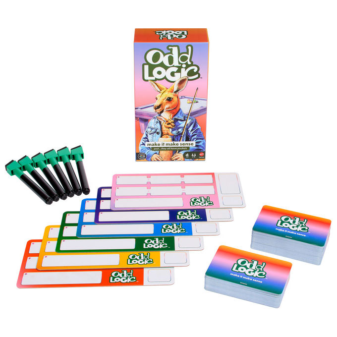 Mattel Games JVW92 Gioco di Societa' Odd Logic 8+ 3-6 Giocatori colore Multicolore