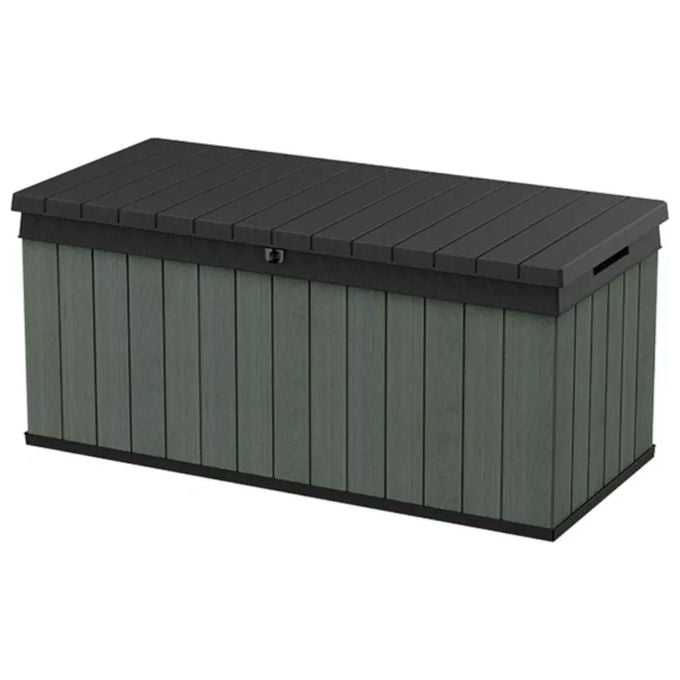 Keter DARWIN120G Darwin Cassapanca da Giardino 454 L 142.5x65.3x64.3 cm con Seduta Resina EVOTECH+ colore Verde
