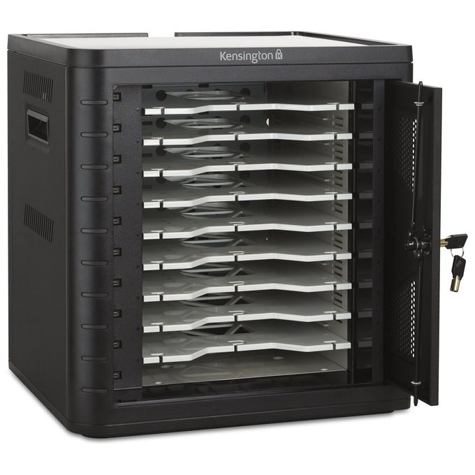 Kensington K67716EU Armadietto di Ricarica USB-C 10 Dispositivi 18 W Tecnologia PD 3.0 Sistema Raffreddamento Integrato colore Nero