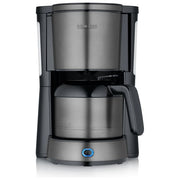 Severin KA 9343 Macchina da caffe' Automatica-Manuale 1 L 8 tazze 1000 W con caraffa termica in acciaio inox colore Nero Acciaio inox