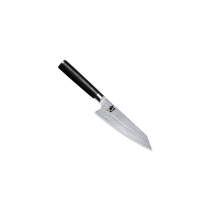 KAI DM-0777 Shun Kiritsuke 15 cm Acciaio VG-MAX 32 strati Damasco Doppio filo Pakkawood colore Nero