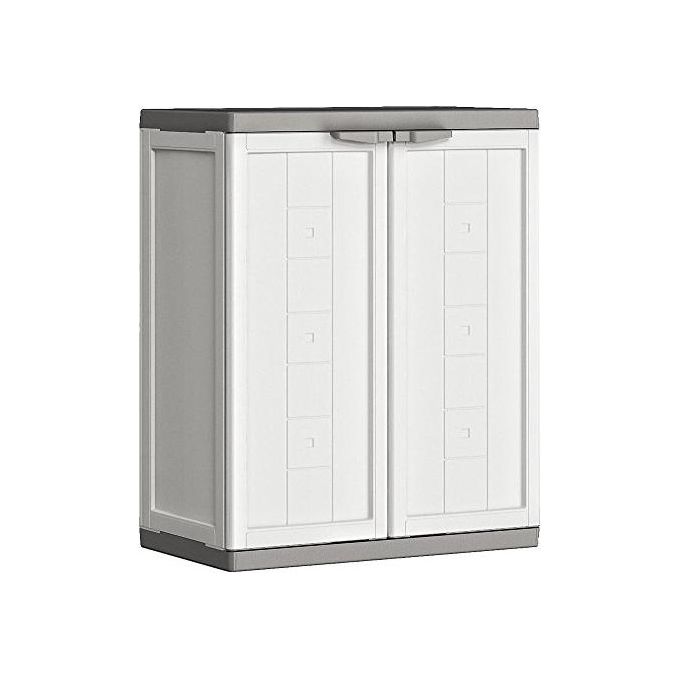 Keter Armadio da esterno in resina JOLLY Basso con 1 ripiano regolabile dimensioni 68x39x85h ideale per organizzare spazi esterni
