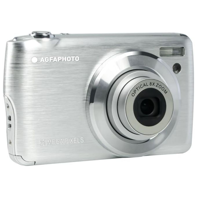 Agfa Fotocamera Compact CMOS 8Mp 18Mp Interpolation Zoom 8x Lithium Silver
