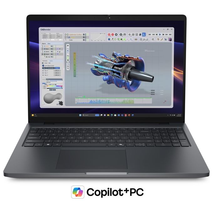 Dell KHPF9 Pro Precision 5 16 Computer portatile Intel Core Ultra 9 386H 64 GB LPDDR5x 1 TB SSD NVIDIA RTX PRO 2000 Blackwell Wi-Fi 7 colore Nero