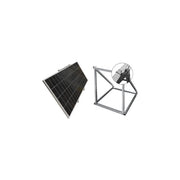 GBC B2145660 Kit Pannello Solare Fotovoltaico 375 W Monocristallino Wi-Fi PlugandPlay con Inverter 300 W e Struttura per Balcone colore Nero